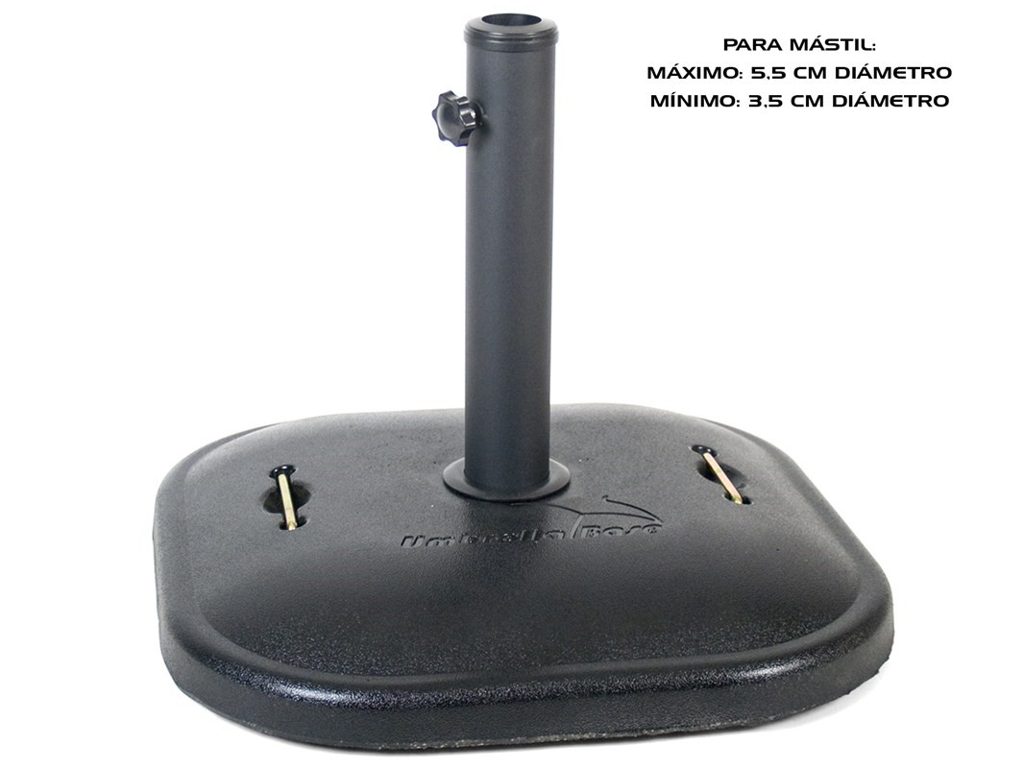 [141990] PIE SOMBRILLA IRIS NEGRO 25 KG