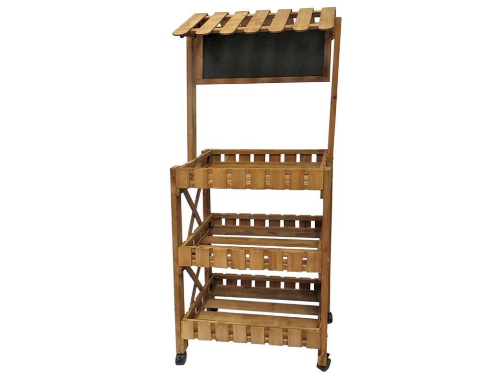 [142006] ESTANTERIA MARRON 3 BALDAS 56 X 32 X 148 CM