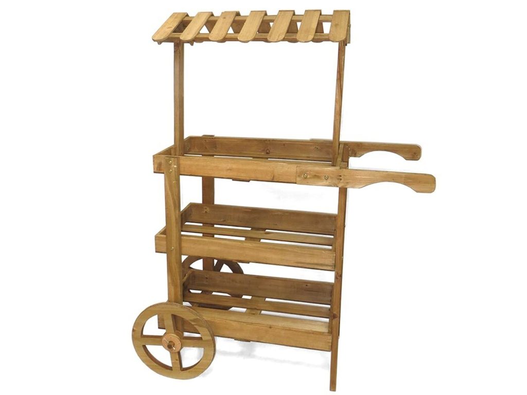 [142007] ESTANTERIA CARRO 3 BALDAS 87 X 40 X 130 CM