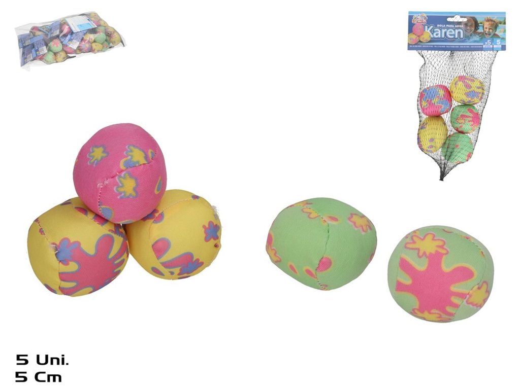[142159] BOLA PARA AGUA KAREN 5 CM 5 UDS