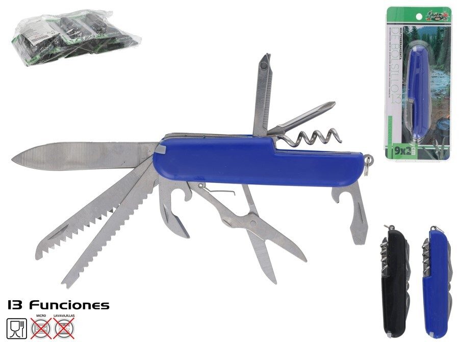 [142160] MULTIHERRAMIENTA DE BOLSILLO 13 FUNCIONES 9 CM