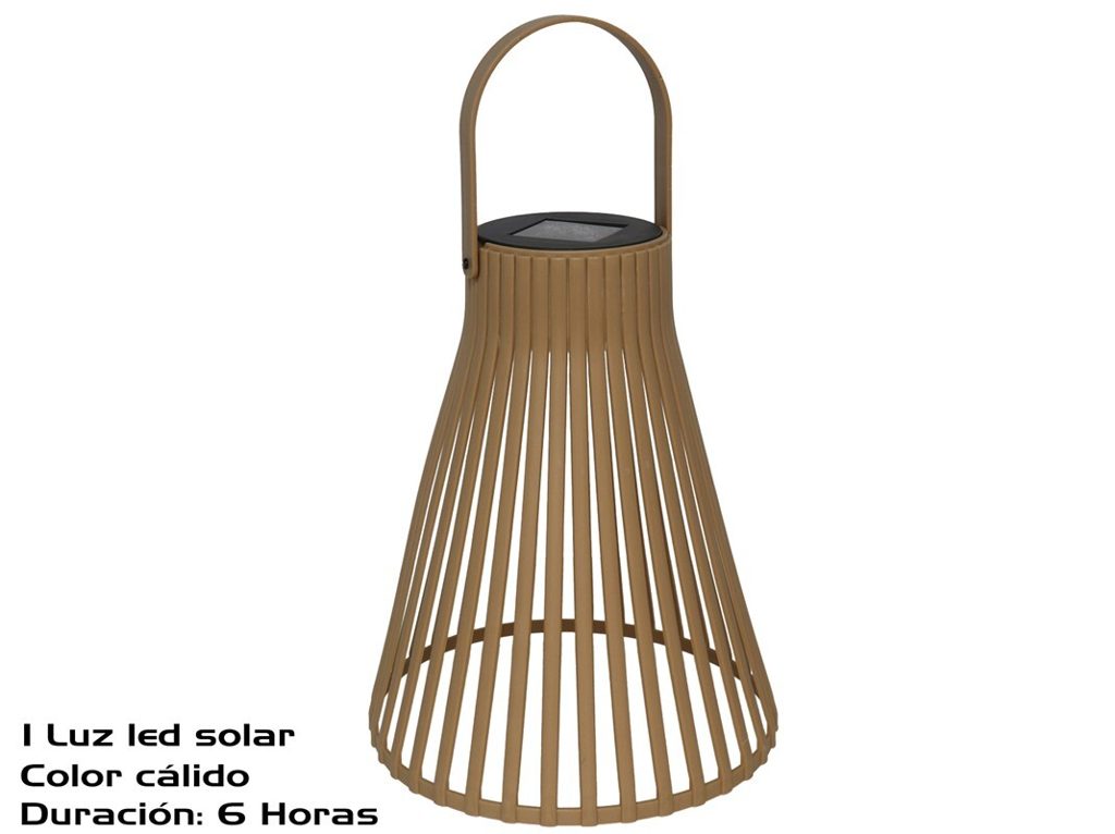 [142174] LAMPARA SOLAR 1 LED 24.5 X 9 X 19.5 CM