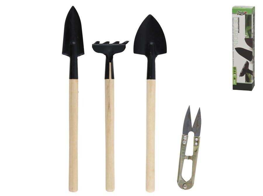 [142206] HERRAMIENTAS DE JARDIN MINI 4 UDS