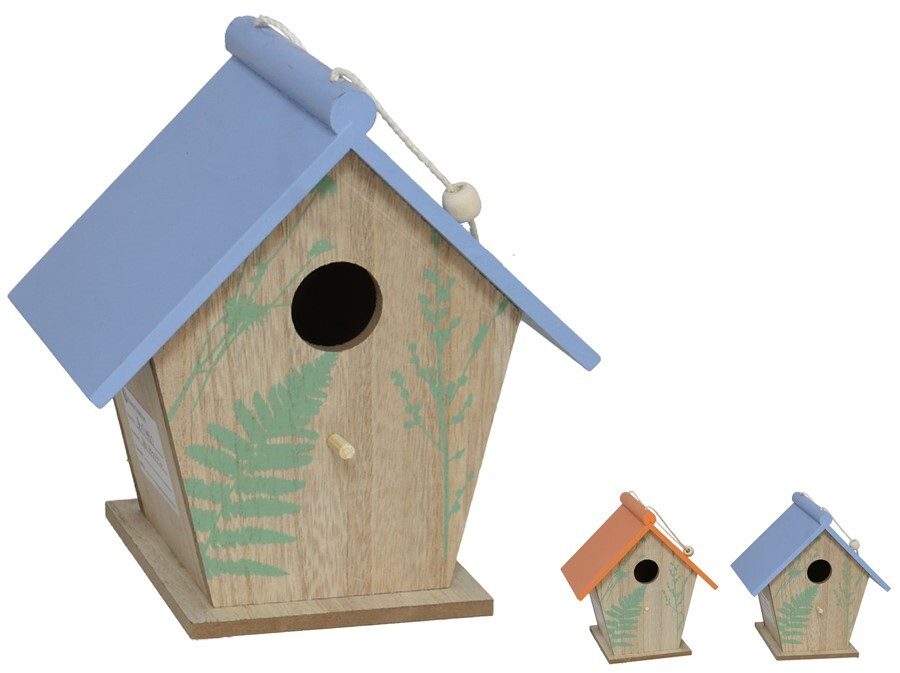 [142216] CASITA PARA PAJAROS PIO 2 COLORES 18 X 17 X 12 CM