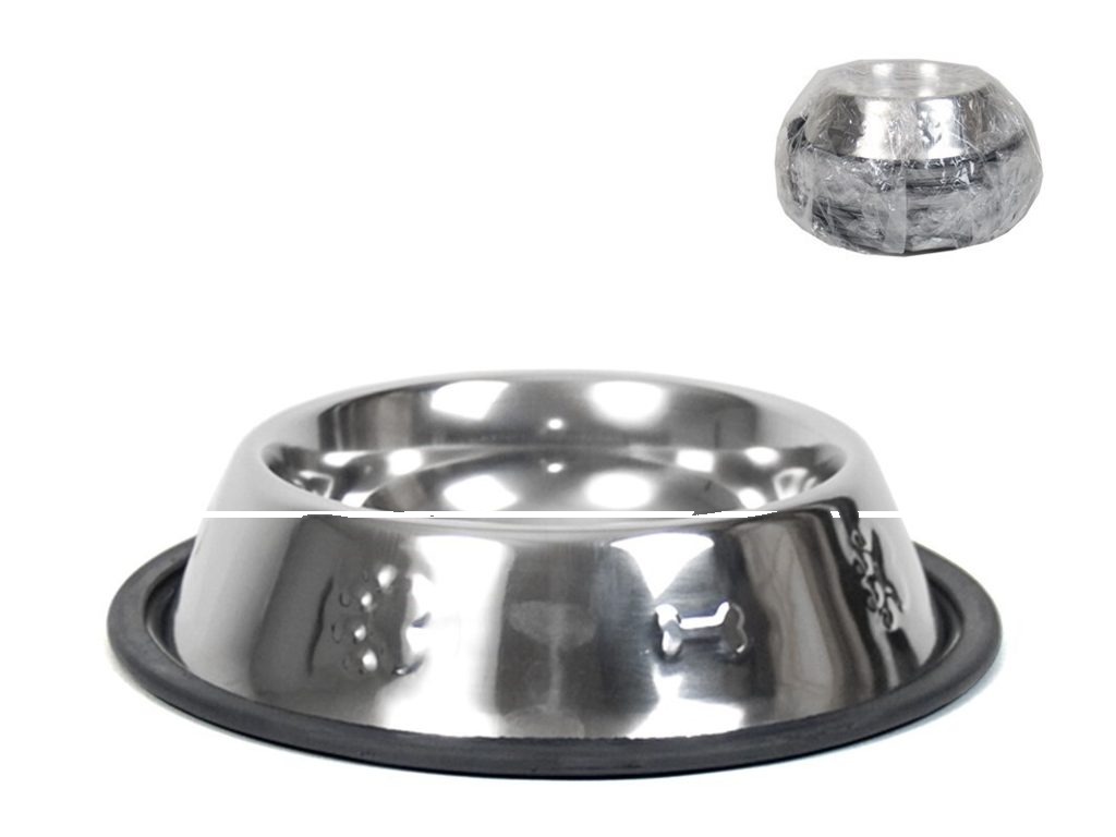 [141139] COMEDERO PERRO ACERO 25 CM