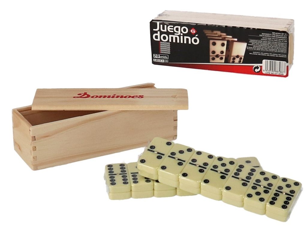 [141152] JUEGO DOMINO COLOR MARFIL 28 PZAS