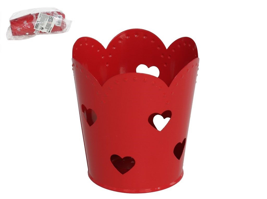 [141156] FAROL METAL LOVE ROJO 10 CM