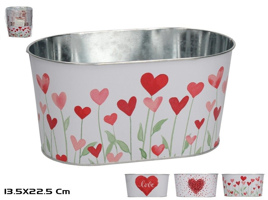 [141216] CUBO CINCADO OVAL JULIETA 3 SURTIDOS 22.5 X 13.5 X 11 CM