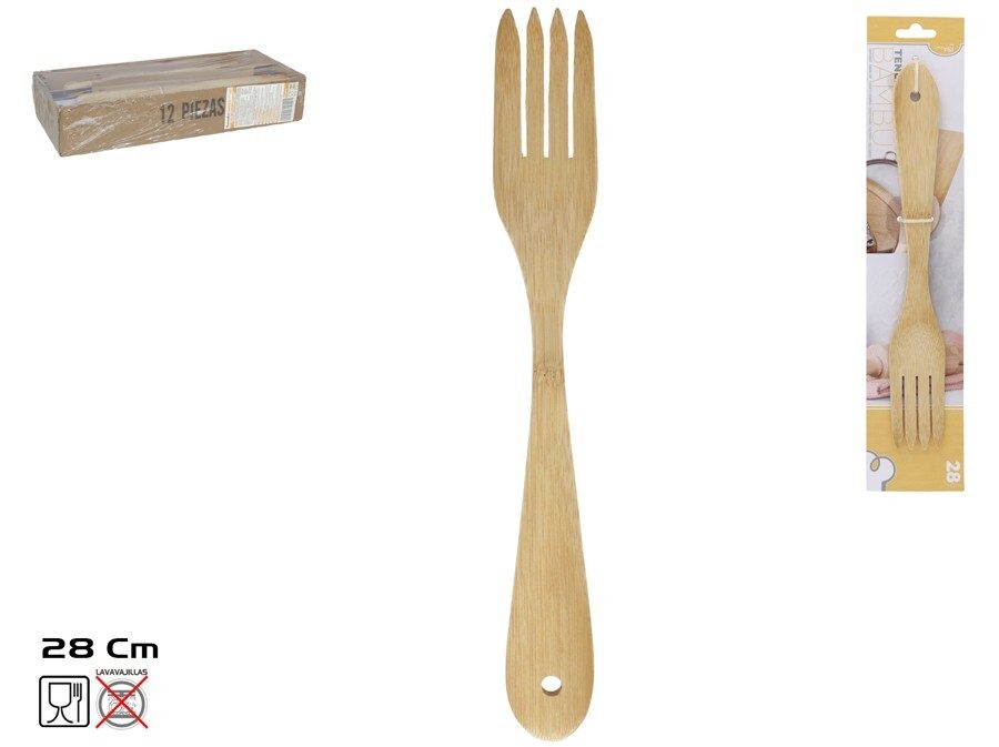 [111074] TENEDOR BAMBÚ 28 CM