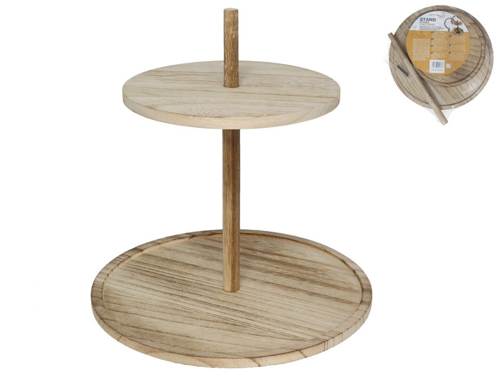 [136240] STAND KITCHEN MADERA 2 ALTURAS