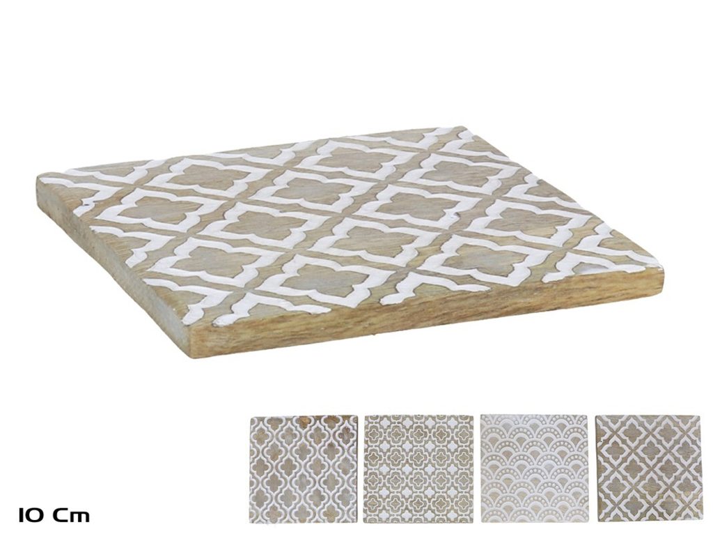 [136863] POSAVASOS GEOMETRIC 4 SURTIDOS 10 X 10 CM