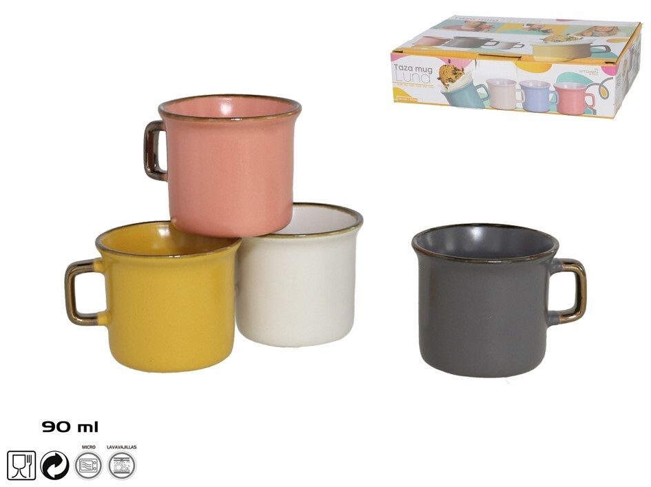 [140338] TAZA MUG TIERRA SURTIDO GRES 90 ML