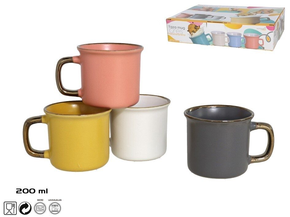 [140339] TAZA MUG TIERRA SURTIDO GRES 200 ML