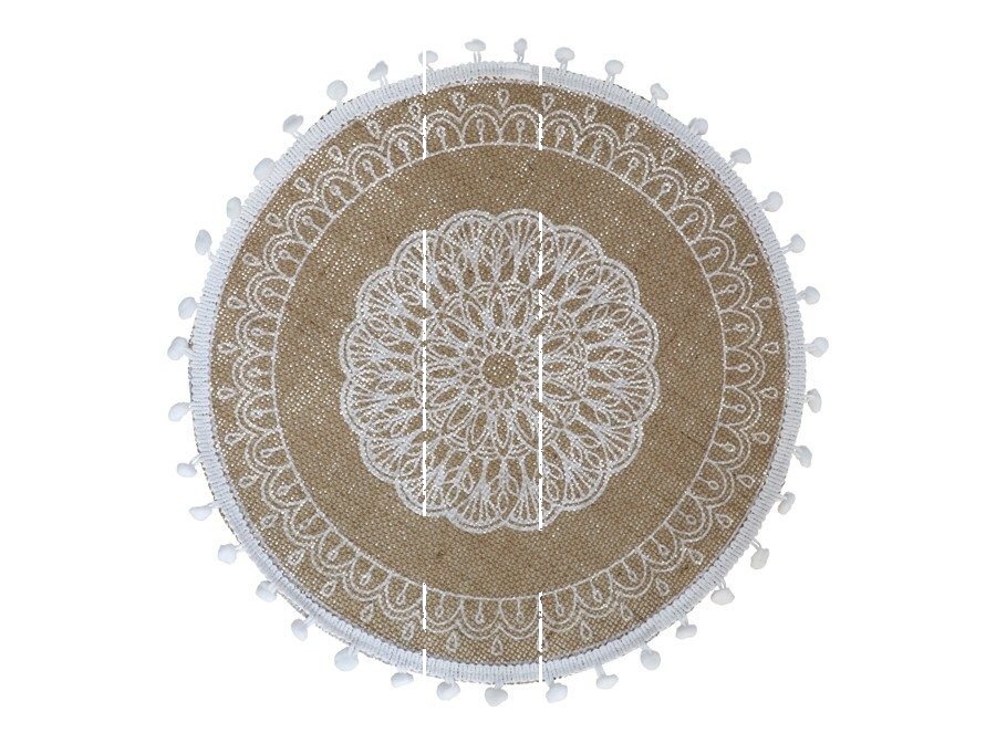 [140404] SALVAMANTEL CHENNAI REDONDO BLANCO 35 CM