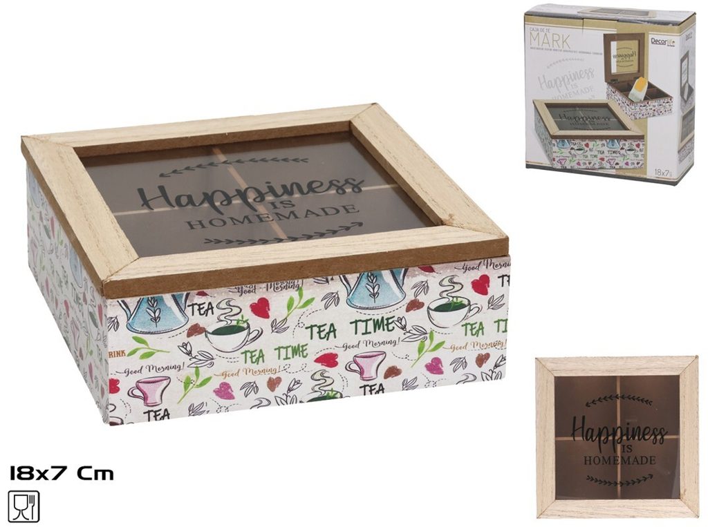 [140417] CAJA SET DE TE MARK 18 X 18 CM