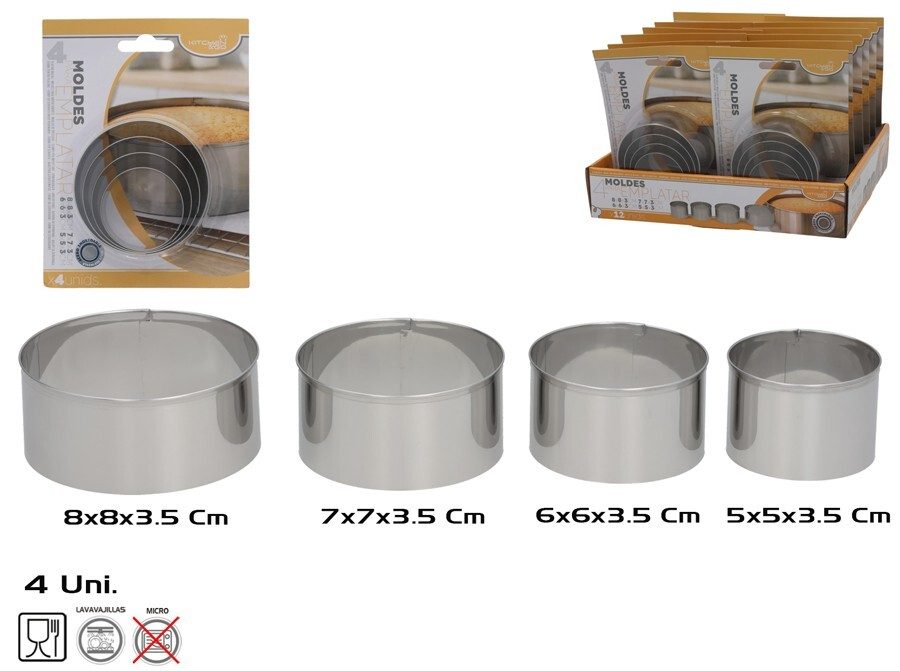 [140434] MOLDES EMPLATAR SURTIDOS 4 UDS