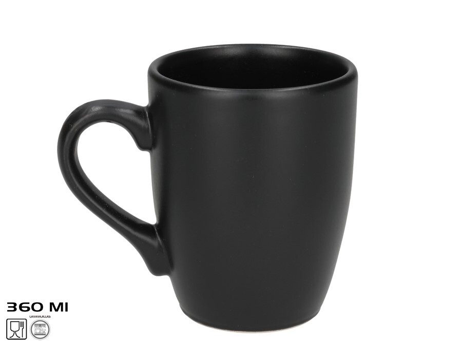 [140462] JARRA MUG BLACK 11 CM 360 ML