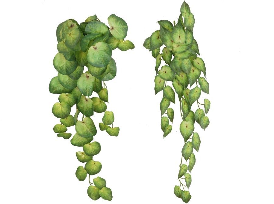 [140484] COLGANTE HOJAS VERDE NATUR 66 CM