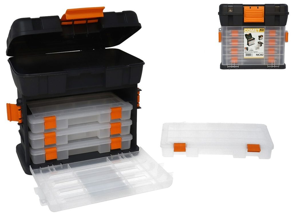 [91433] CAJA HERRAMIENTAS CAJONES COMET K3 27 X 18 X 26.5 CM