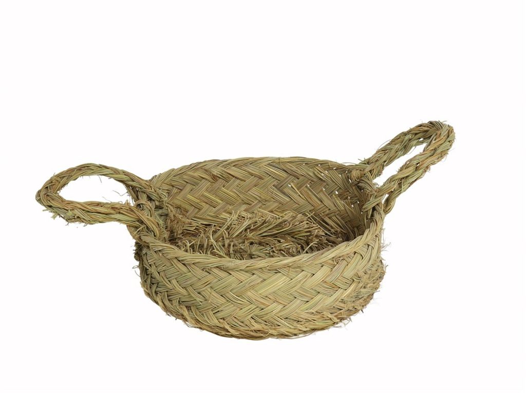 [127002] CESTA PLANA MULTIUSOS SAHARA CON ASAS 25 CM