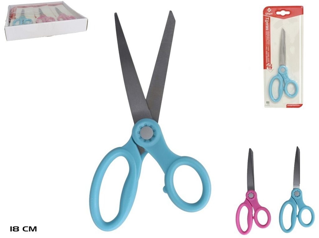[129592] TIJERA SPACE 2 COLORES SURT 18 CM