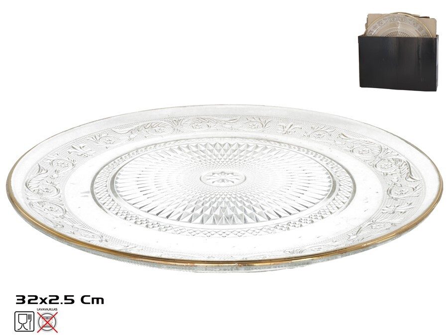 [139819] TARTERA KIRA CRISTAL 32 X 2.5 CM