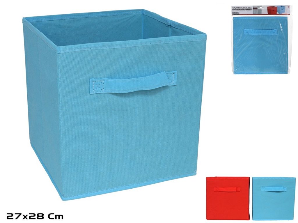 [140236] CAJON PLEGABLE ORGANIZACION TELA 27 X 27 X 28 CM