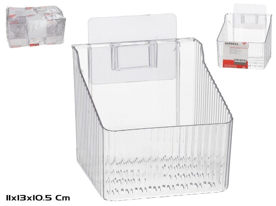 [140248] BANDEJA ORGANIZADORA TRANSLUCIDA 11 X 13 X 10.5 CM