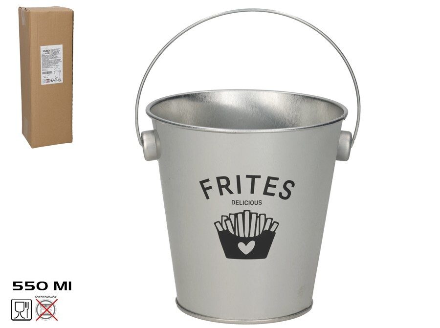 [140251] CUBO METAL LUXE FRITES DECLICIOUS 550 ML