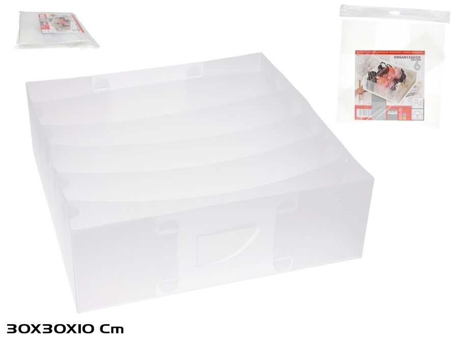 [140255] ORGANIZADOR CAJON 6 COMPARTIMENTOS 30 X 30 X 10 CM