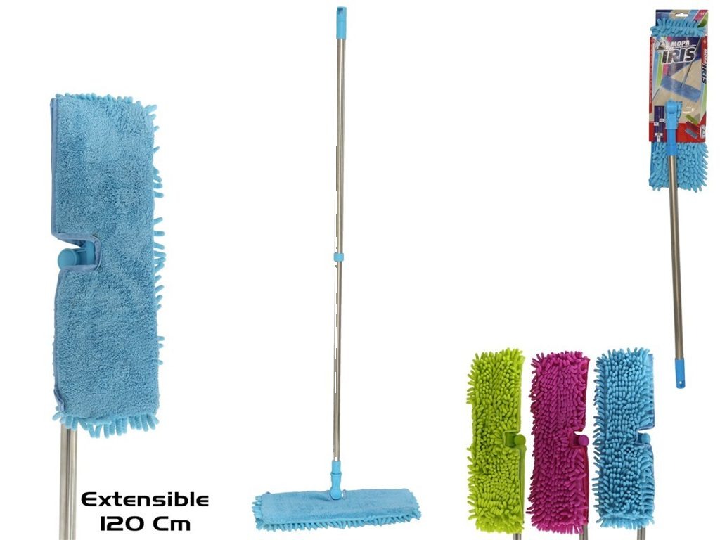 [139590] MOPA IRIS MANGO EXTENSIBLE ACERO INOX 120 CM
