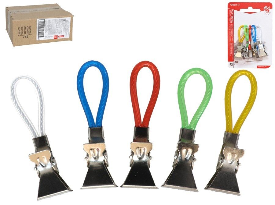 [139604] CLIP METAL LAZO COLGADOR 5 UDS