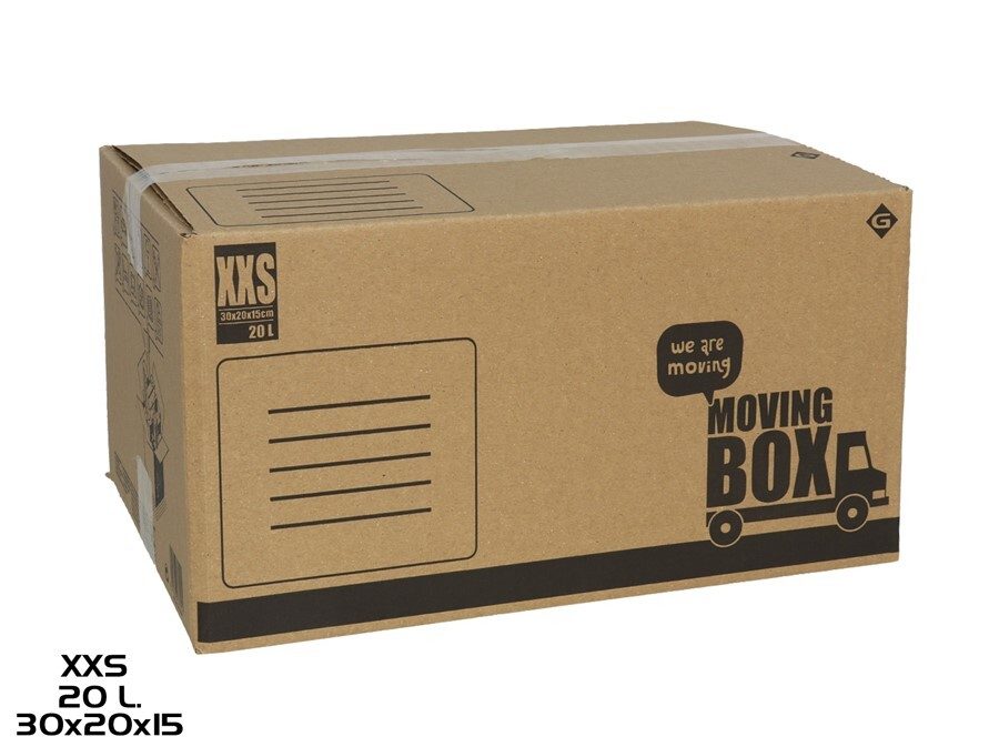 [139360] CAJA MULTIUSOS MUDANZA XXS 30 X 20 X 15 CM 20 LTS