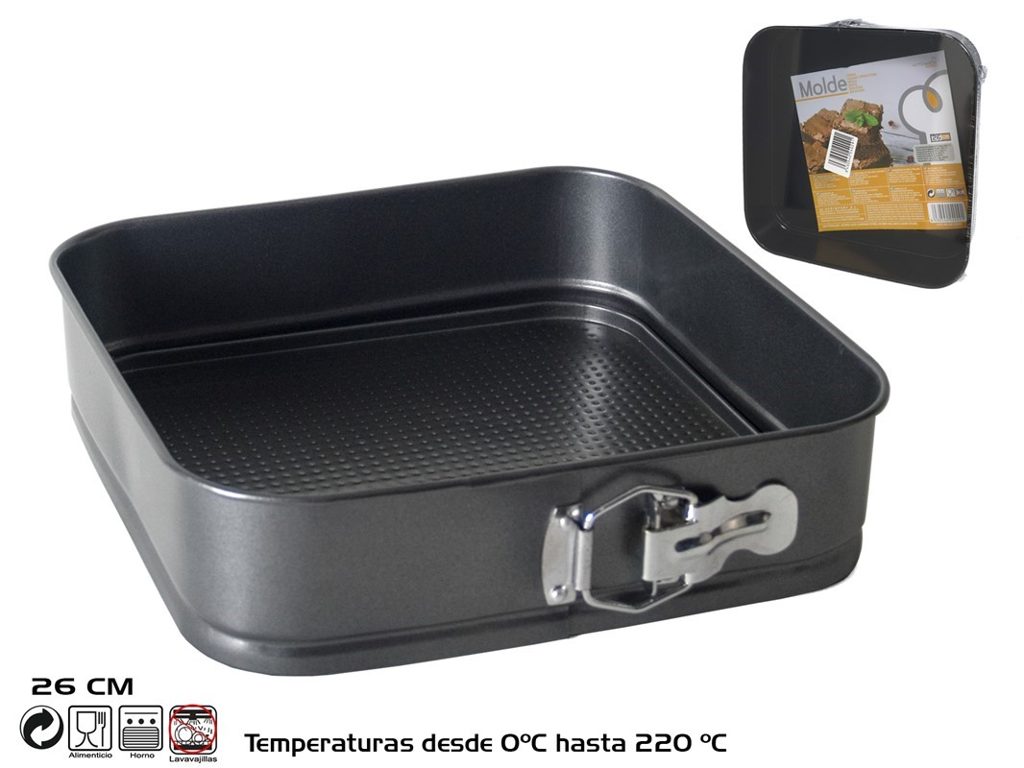 [109020] MOLDE CUADRADO ACERO 26 CM