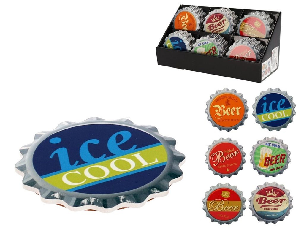 [117754] POSAVASOS CHAPAS DECOR 6 SURTIDOS 11 CM