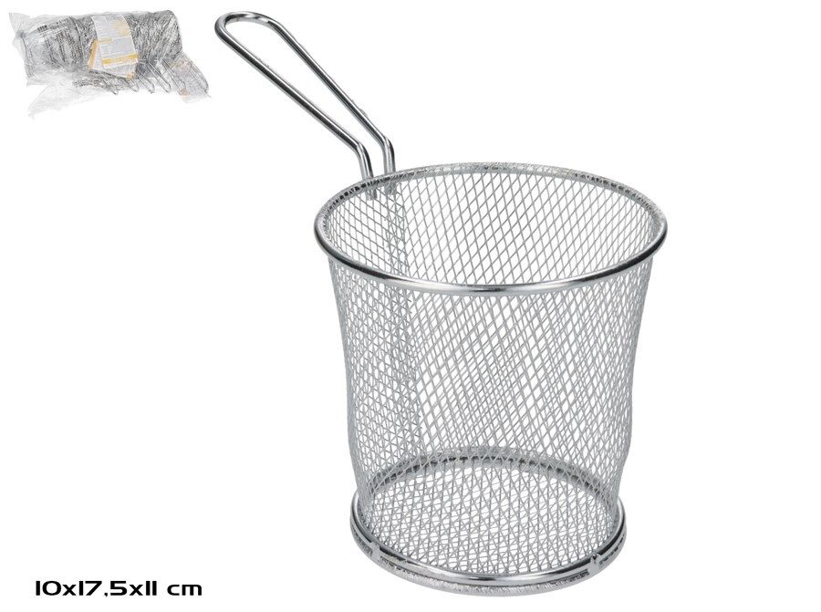 [138862] CESTO FREIDORA METAL CIRCULAR 17.5 X 10 X 11 CM