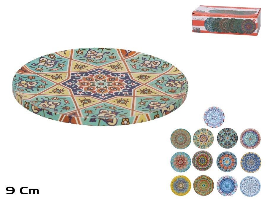 [138867] POSAVASOS DECOR SURTIDO 9 CM