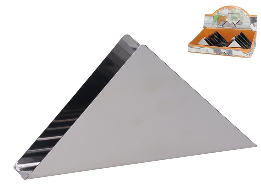 [138871] SERVILLETERO ACERO PIRAMIDE 18 X 9 CM
