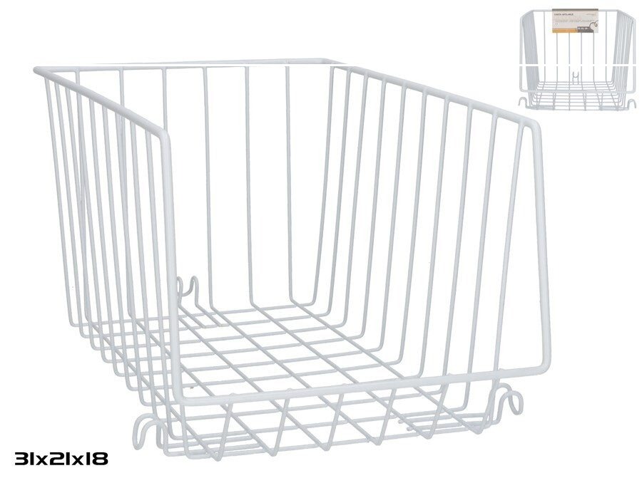 [138878] CESTA METAL APILABLE COCINA 32 X 21 X 18 CM