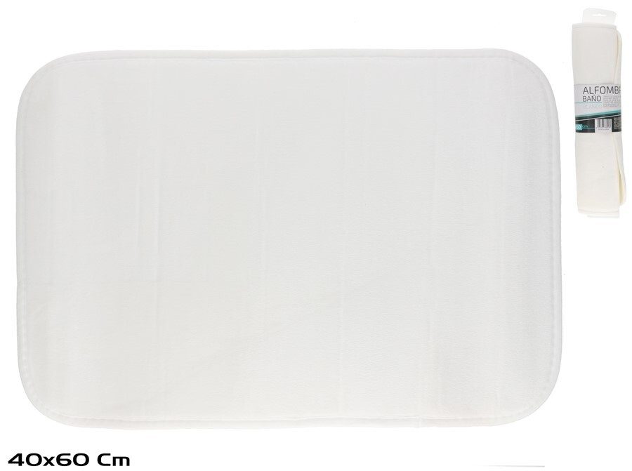 [138883] ALFOMBRA BAÑO BLANCO 40 X 60 CM