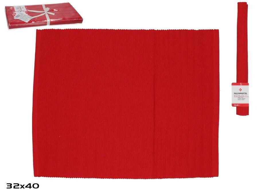 [138901] SALVAMANTEL VENUS ROJO 32 X 40 CM