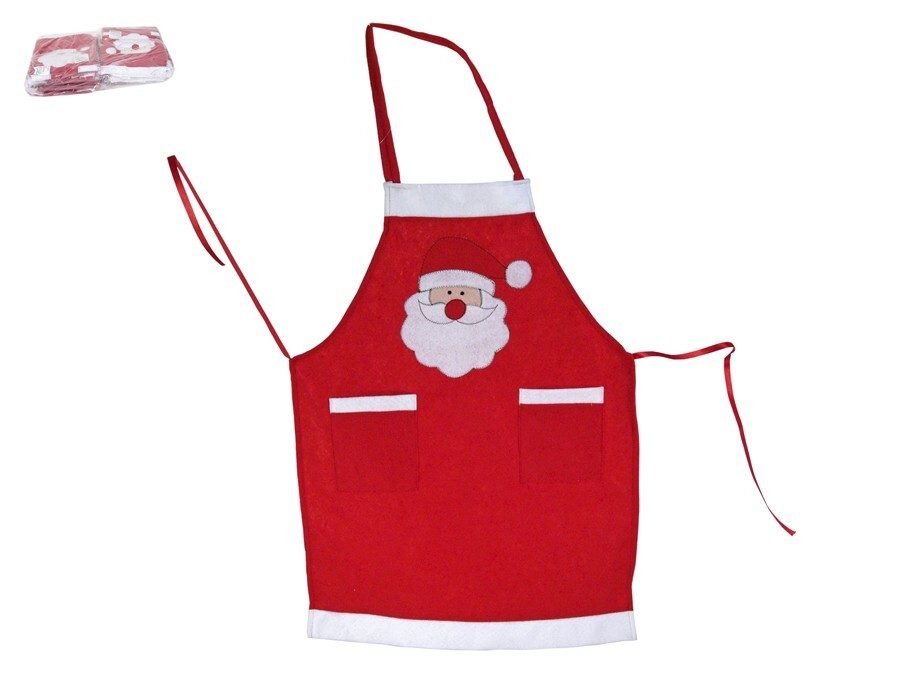 [138366] DELANTAL NAVIDAD PAPA NOEL FIELTRO