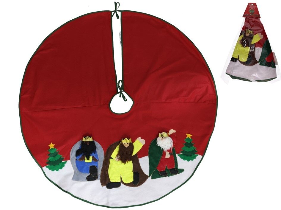 [138367] ALFOMBRA FIELTRO NAVIDAD PIE PINO 106 CM