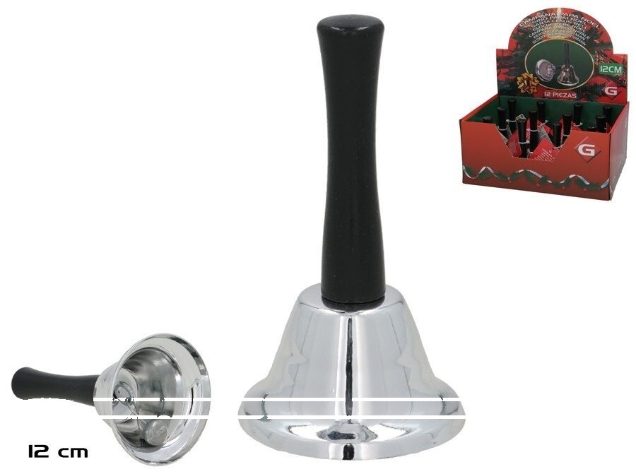 [138401] CAMPANA PAPA NOEL METAL 12 CM