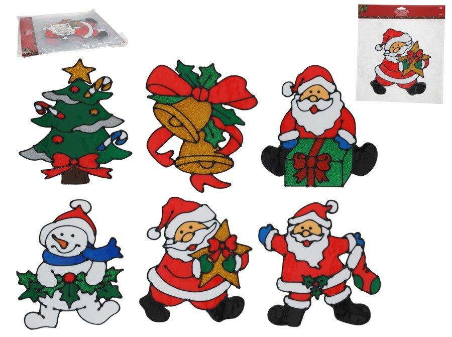 [138454] ADHESIVO GEL XMAS 6 SURTIDOS 24 CM