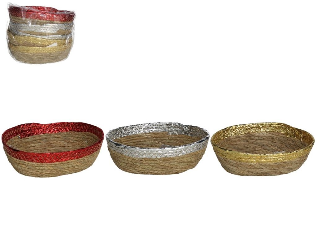 [138504] CESTO REDONDO ALGAR 3 SURTIDOS 24 X 8 CM