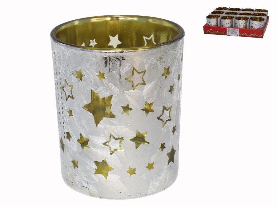 [138678] PORTAVELAS VASO ROMEO 7 X 8.3 CM