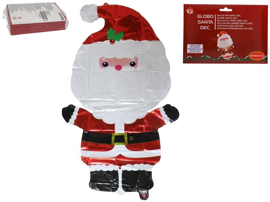 [138685] GLOBO SANTA CLAUS DECORADO 92 X 54.5 CM