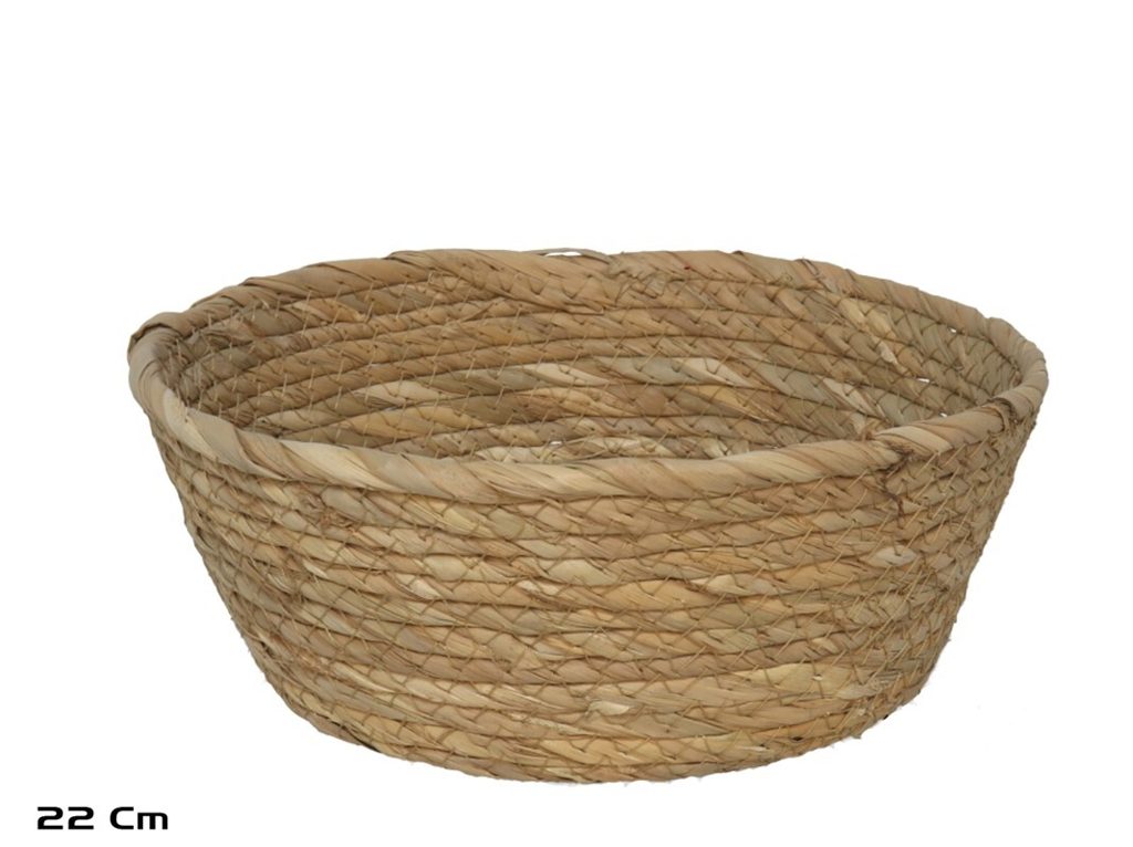 [138692] CESTO REDONDO ALMARGRO NATURAL 22 X 9 CM