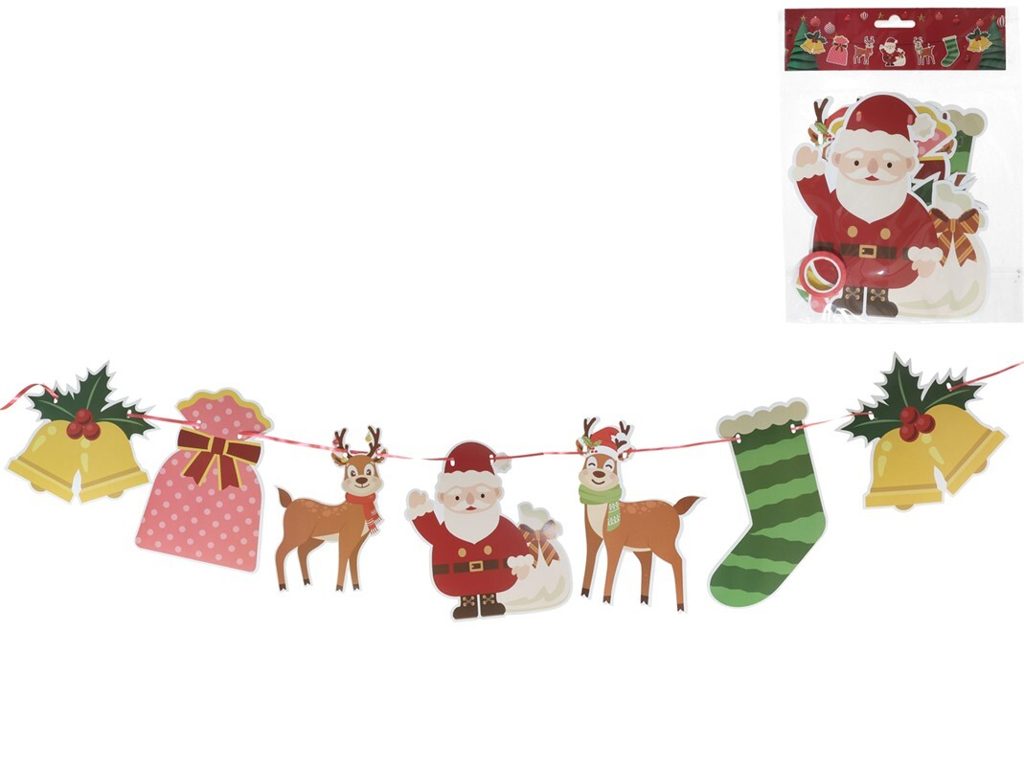 [138715] GUIRNALDA XMAS CARTON 7 PZAS 5 MTS